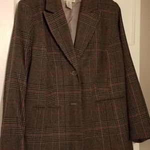 Jessical London 2 PC Gray Stripe Woolen Pant Suit